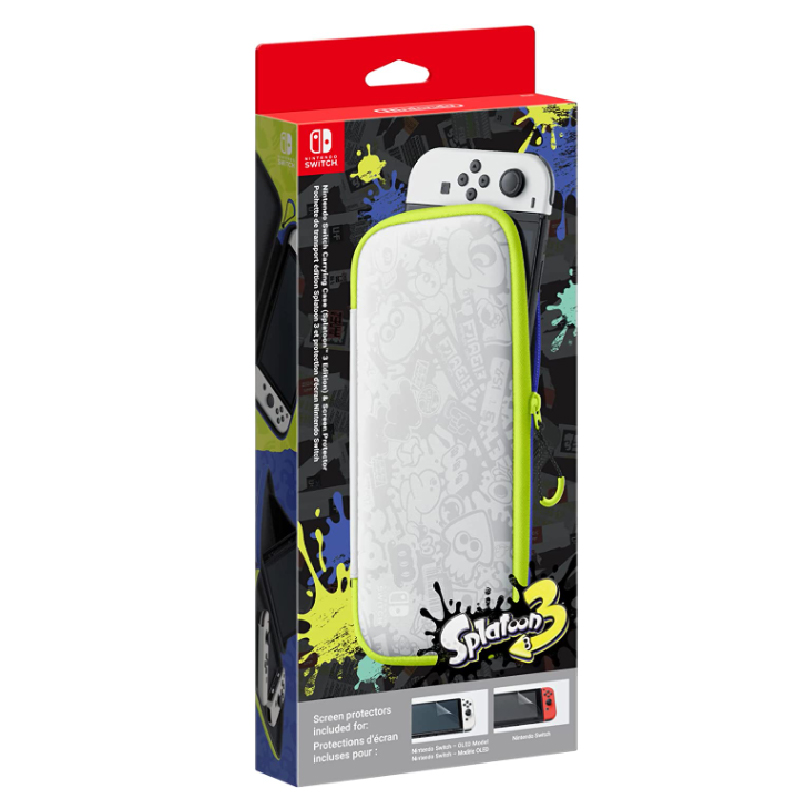 Carrying Case (Splatoon 3 Edition) and Screen Protector